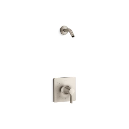 Kohler Venza Rite-Temp Shower Trim Kit, Without Showerhead In Vibrant Brushed Nickel TLS28128-4-BN